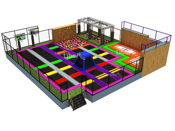  Commercial Trampoline Park Indoor for Kids